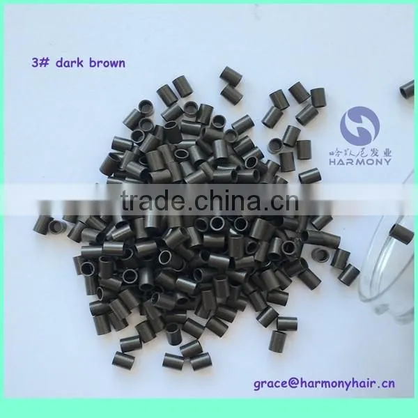 WHOLESALE STOCK straight copper micro ring 3.0x2.4x4mm non flared copper micro links 7 colors in stock