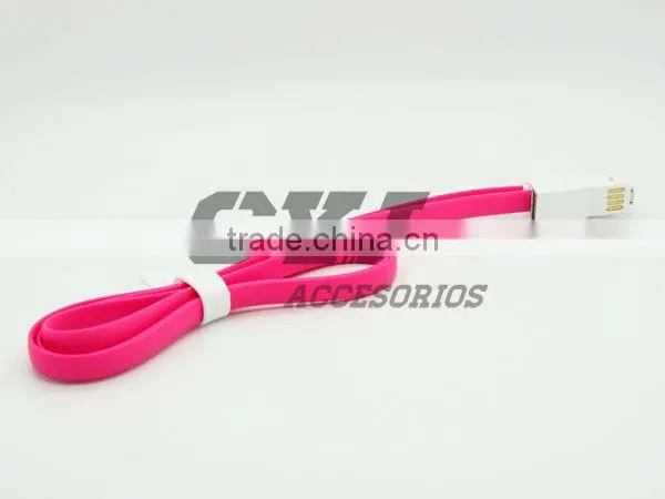 2 in 1 led light micro usb data cable for mobile phone