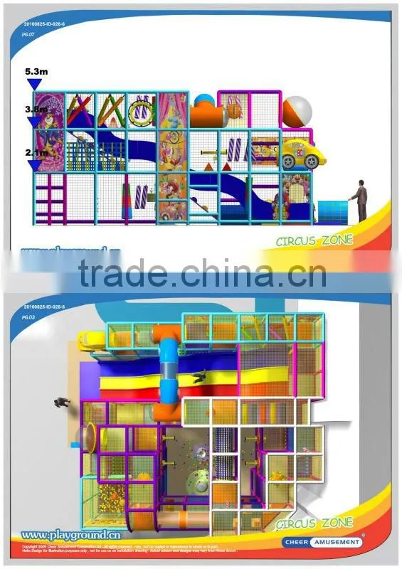 Cheer Amusement Indoor Soft play Ground Equipment