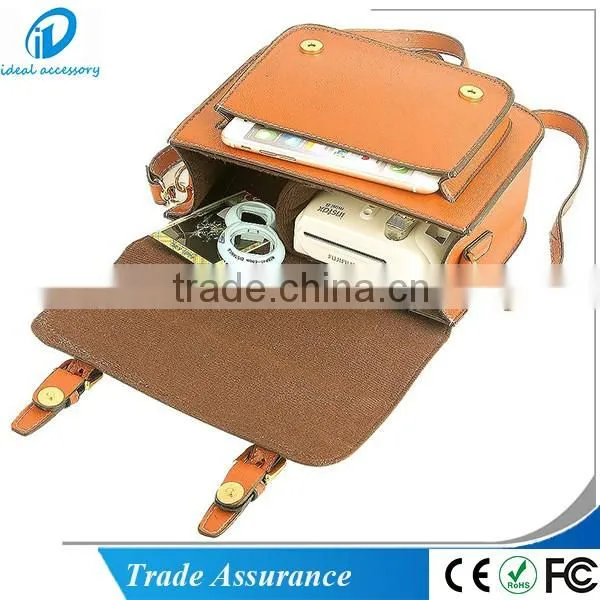 Retro PU Leather Camera Bag Case with Shoulder Strap for Fujifilm Instax Mini 7s 8 70 25 90 50s Instant Cameras
