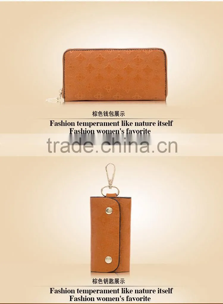 2015 New European and American fashion lady handbag 4pcs in one set shoulder bag Messenger bag woman bags handbag