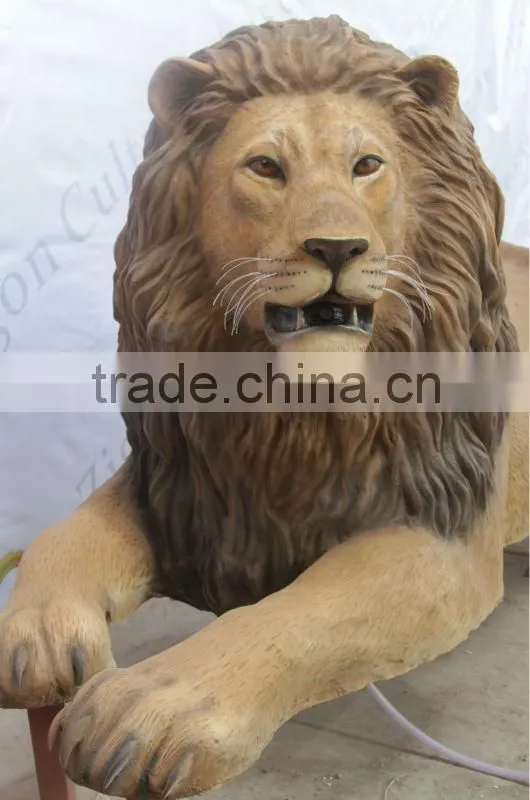 Vivid Animal Statue fiberglass Lion