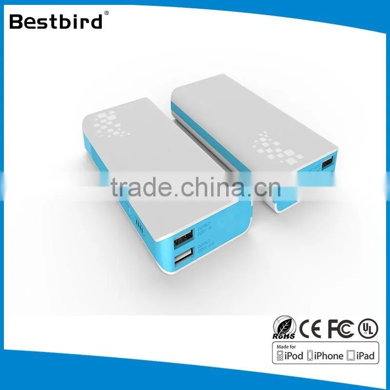 Universal External Battery Backup wooden power bank