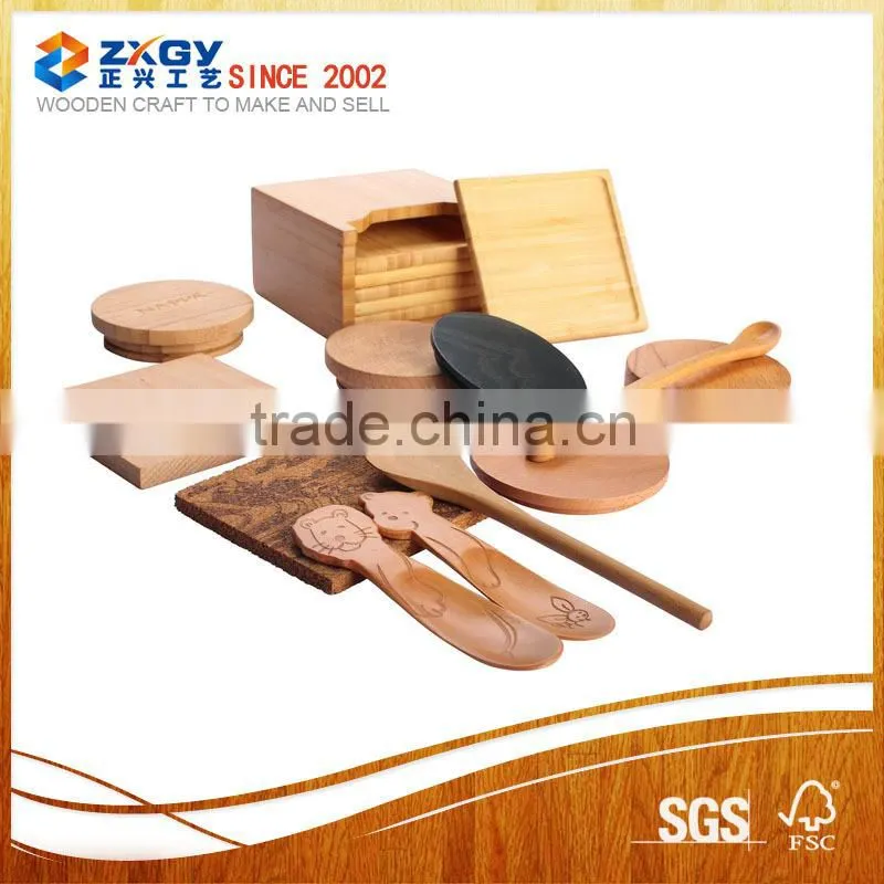 round glass jars and wooden lids