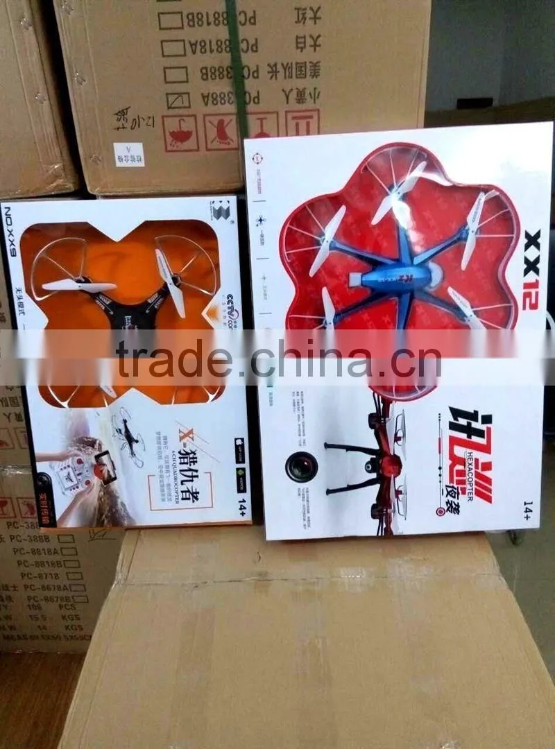 RC Toy Drone UAV Remote Control Airdrone Drone Quadcopter Helicopter 2.4G 4CH 6-Axis Gyro With Full HD Camera