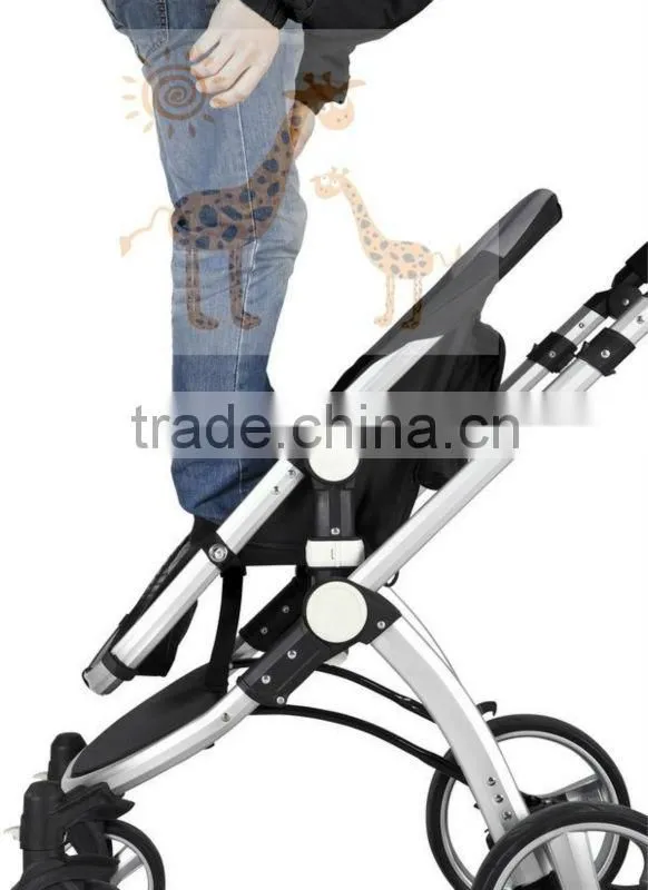 2016Baby Stroller European standard High Quality And Comfortable 3 in 1 Fuctions Deluxe Reversing Handle Baby Stroller