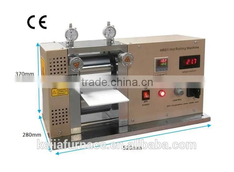 4" Electric Hot Rolling Press / Calender up to 100C - MSK-HRP-01