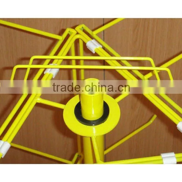 3 sides metal wire rotating counter stand with modern design