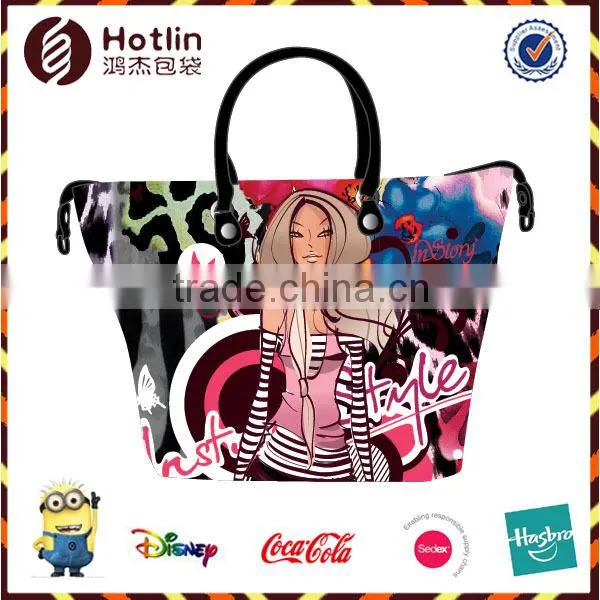 tiger print pattern sports backpack single shoulder bag