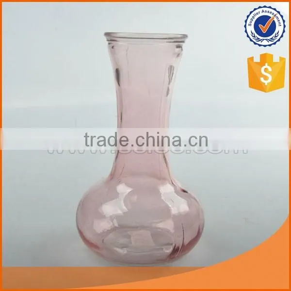 wholesale clear machine made cheap glass vases