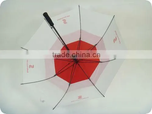 60" arc big golf size eva handle double canopy umbrella