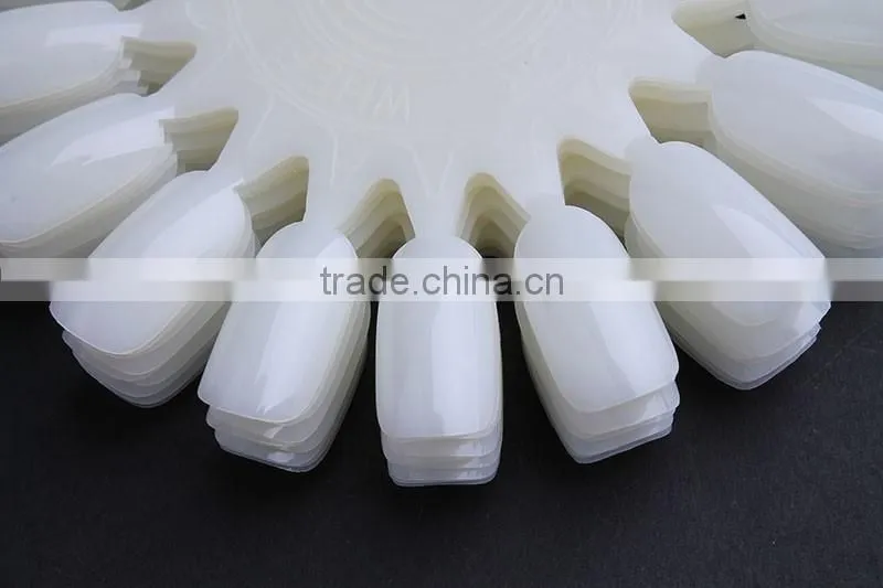 2015 wholesale artificial nail tip natural and clear color round shape nail polish color chart