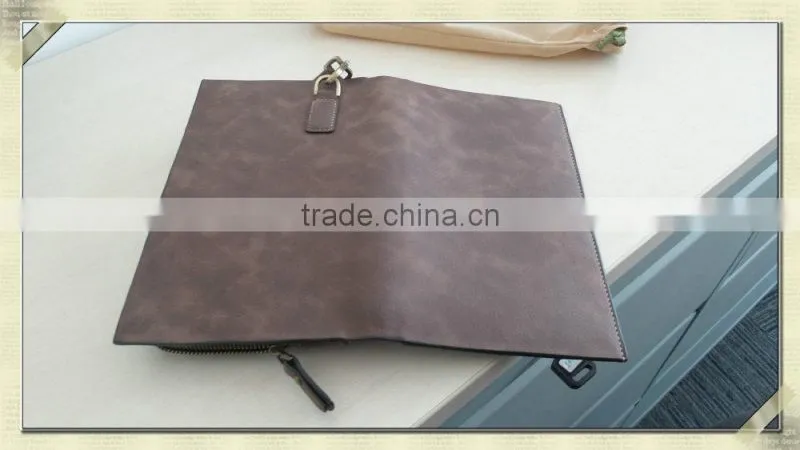 vintage style custom good craft multi-pocket Leather Card holder