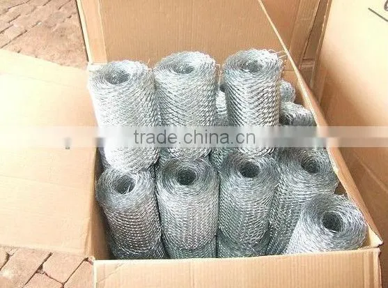 Galvanized expanded metal lath brick mesh mabufacture