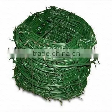 galvanized barbed wire