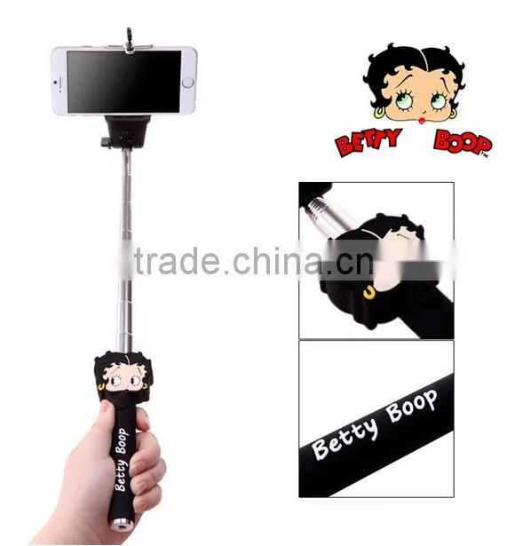 Factory Wholesale Hello Kitty Baymax Micky Selfile Stick No Bluetooth No Battery