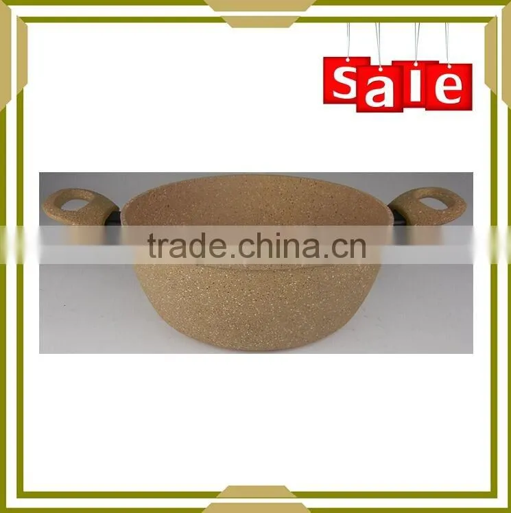 forged aluminium marble coating casserole with lid