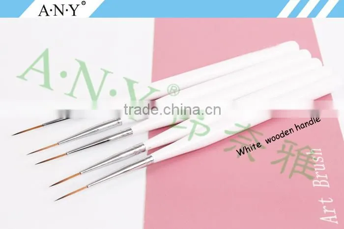 ANY Wood Handle Nail Design Japanese Art Brushes for Nail Care