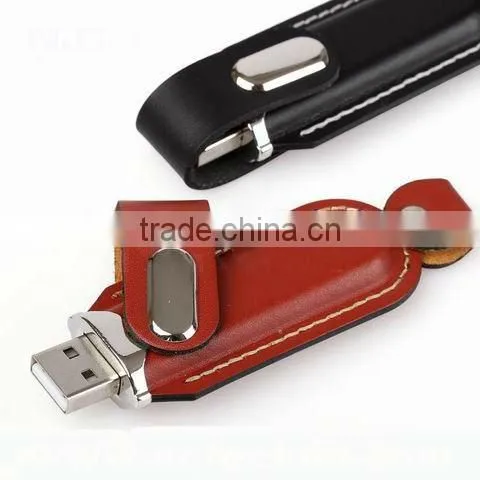 free logo leather usb flash drive 4gb 8gb