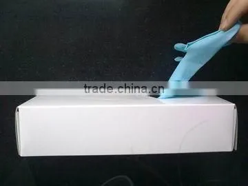 9"4mil Blue Nitrile Industrial Gloves ,Powader-free