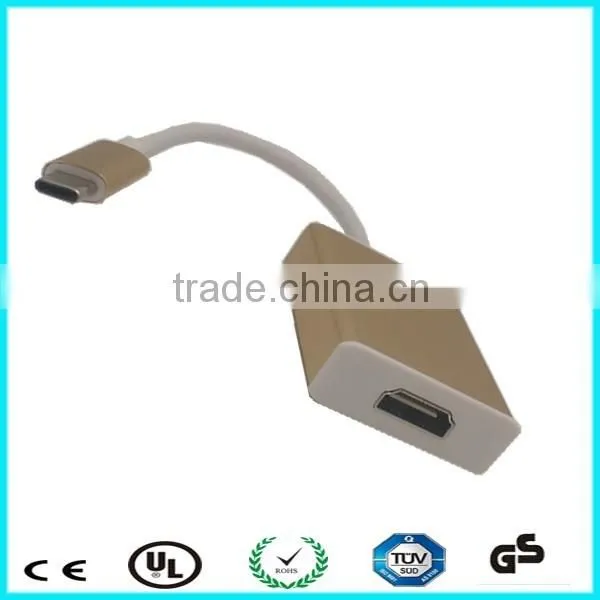 Support 1080 P hdmi to usb c 3.1 cable adapter for HDTV
