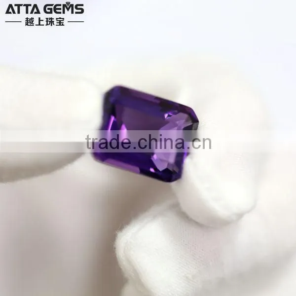 Lab Created Amethyst 16x12mm synthetic large amethyst crystal