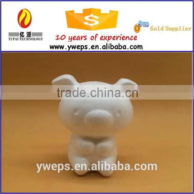 YIWU customized design pig/ foam animal model craft for kid diy