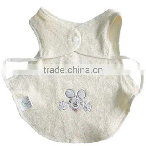 Soft Embroidered bamboo baby bib