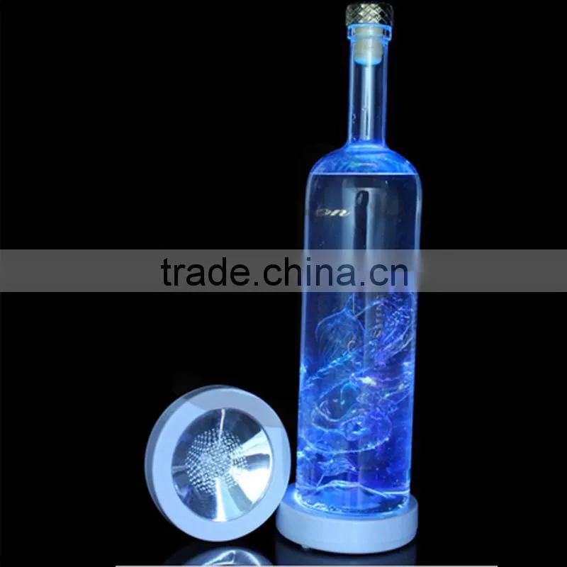 New Party Club Bars Cool Change Color Luminous LED Light Bottle Cup Mat Coaster