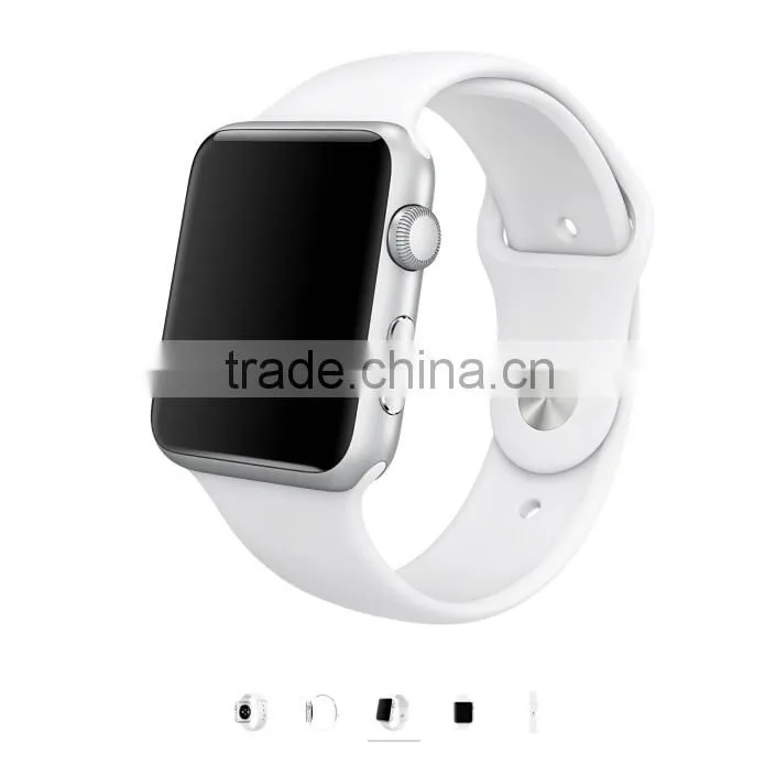 Silicone Watch Band Fitness Bracelet Strap For Apple Watch /Watch Sport Edition 38mm 42mm