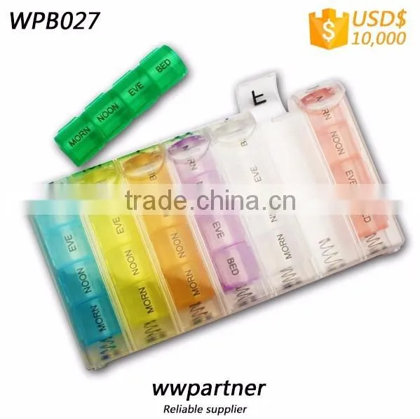 Plastic Religious Pill Box Weekly 7 days
