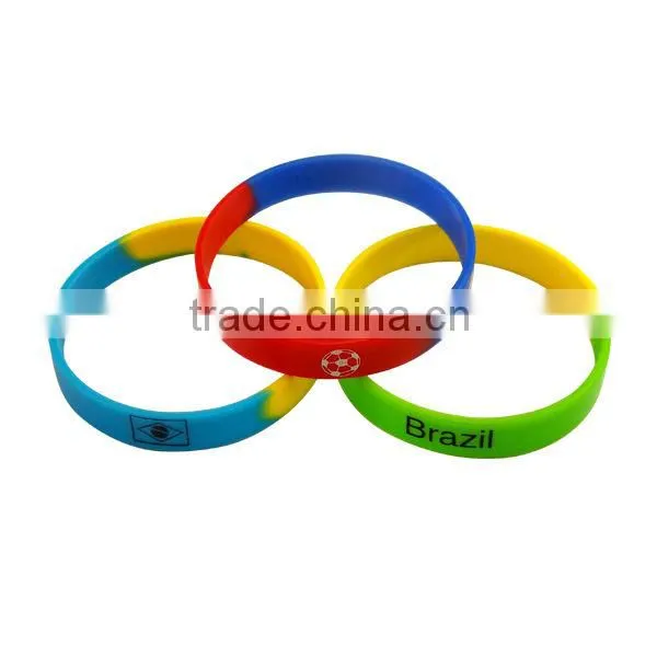 2014 Brazil World Cup Sports silicone bracelet