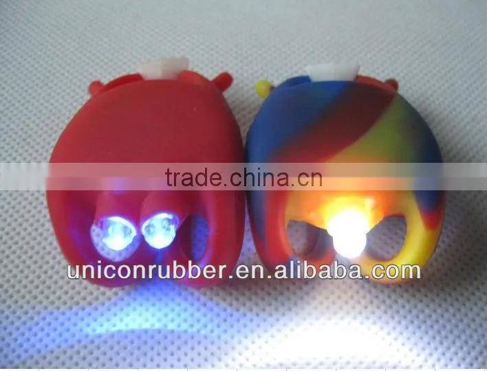 lobster shape silicone bike light led