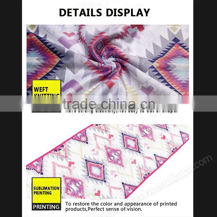 Comfortable soft High breathable printing sport towel in running