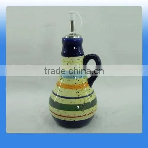 High quality ceramic kitchen oil bottle ,ceramic olive oil bottle for kitchen