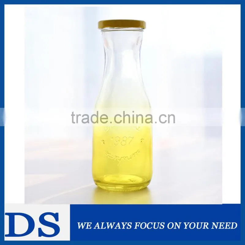 100ml/200ml/250ml/500ml/1000ml bulk glass bottles with plastic white lid
