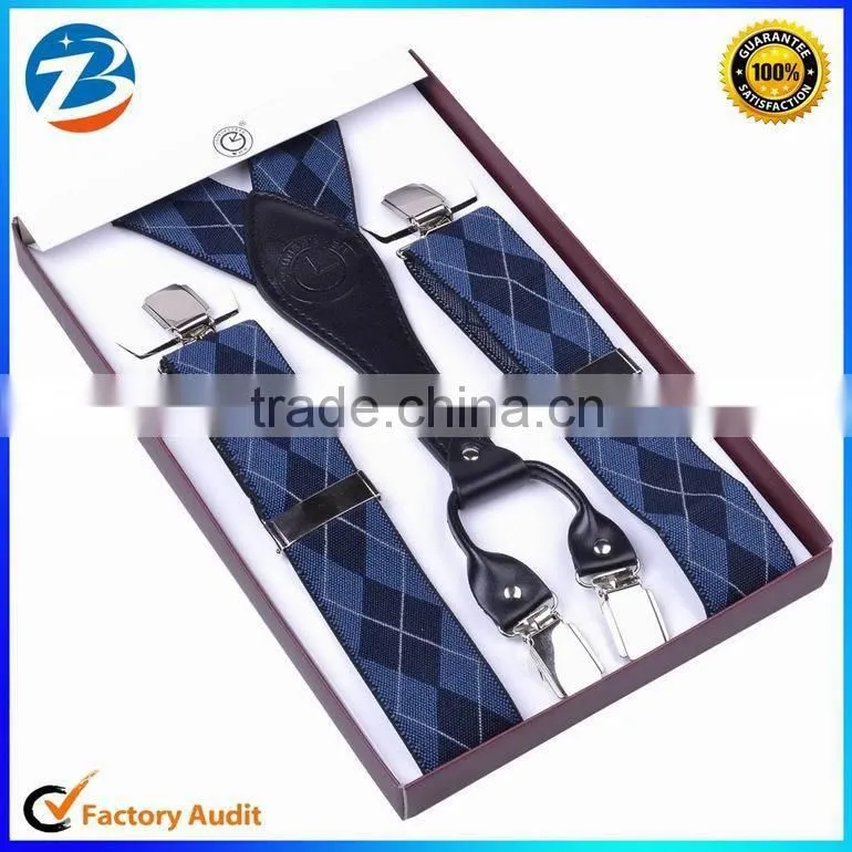 Hot Promotional Gift Jacquard Design Mens Suspender