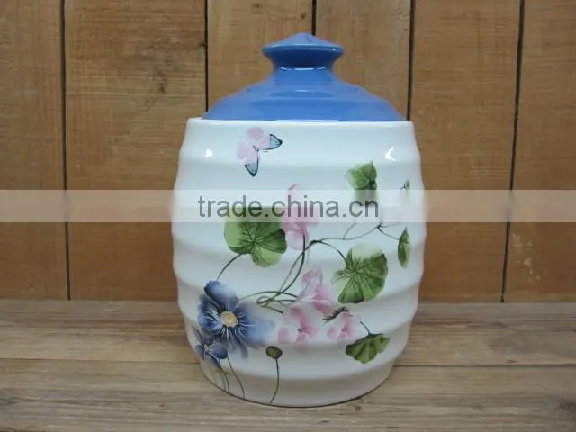 New Ceramic airtight jar with silicon gel