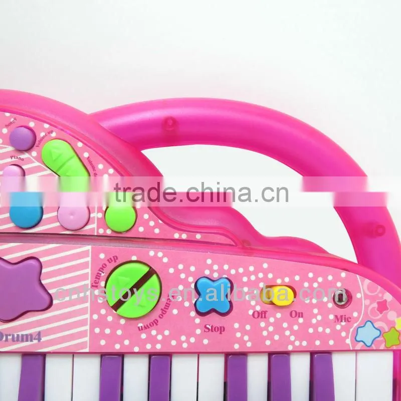 2013 Funny Plastic Organ Toy with Mircophone Musical Instrument
