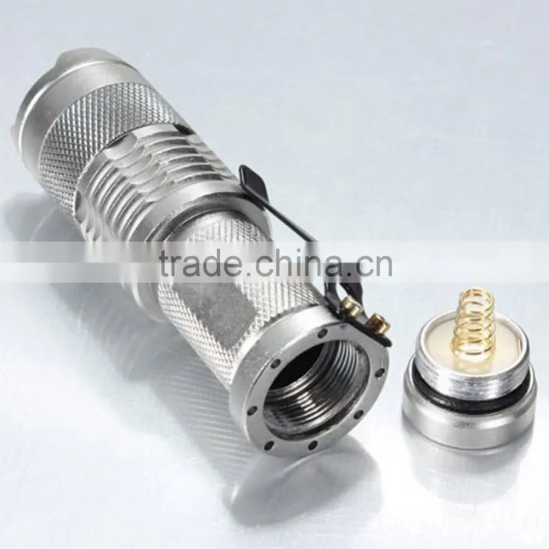 Promotional gift blue point flashlight rechargable