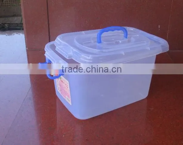 32L plastic storage container storage box with wheels