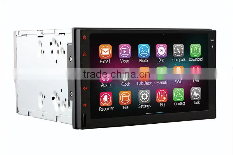 Quad core Android 4.4 up to android 5.1 double 2 din universal Car DVD stereo with Wifi