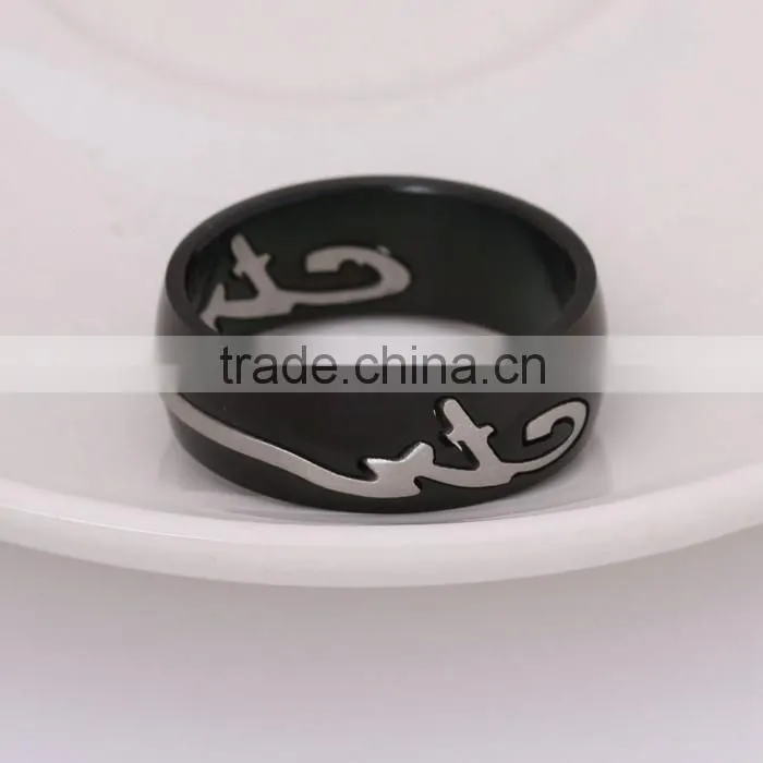Wholesale Fashion Magic Pattern Stainless Steel Ring Men Fashion Jewelry