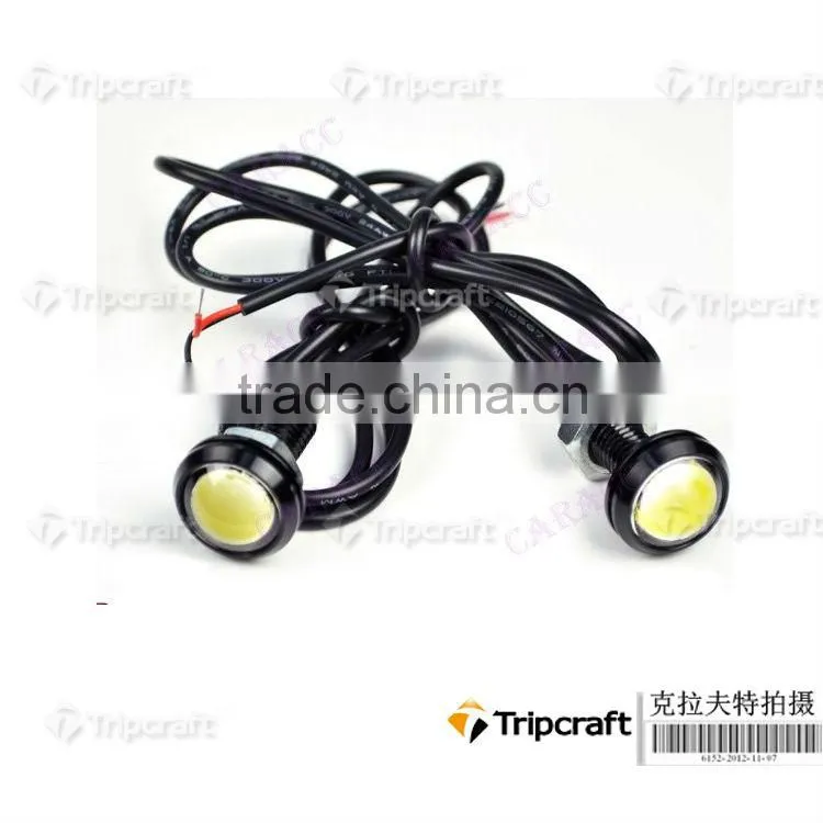 Pair 3W High Power LED Larger Lens Ultra-thin car led Eagle Eye Tail light Backup Rear Lamp White Color