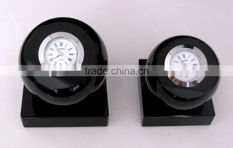 crystal desk clock