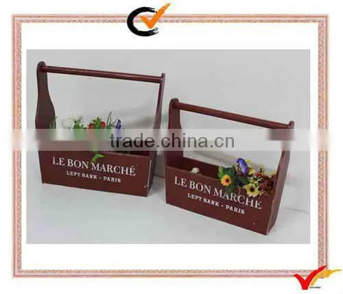 Farmhouse home&garden decor vintage wooden basket