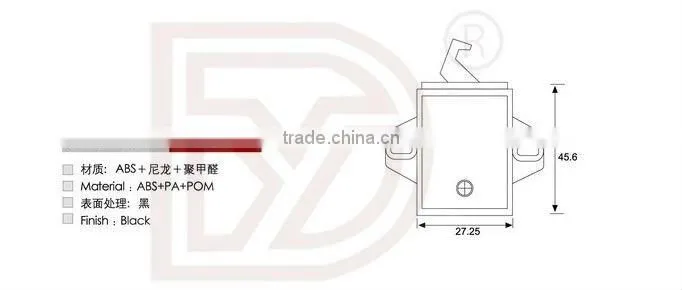 Plastic Automatic Spring Door Catch