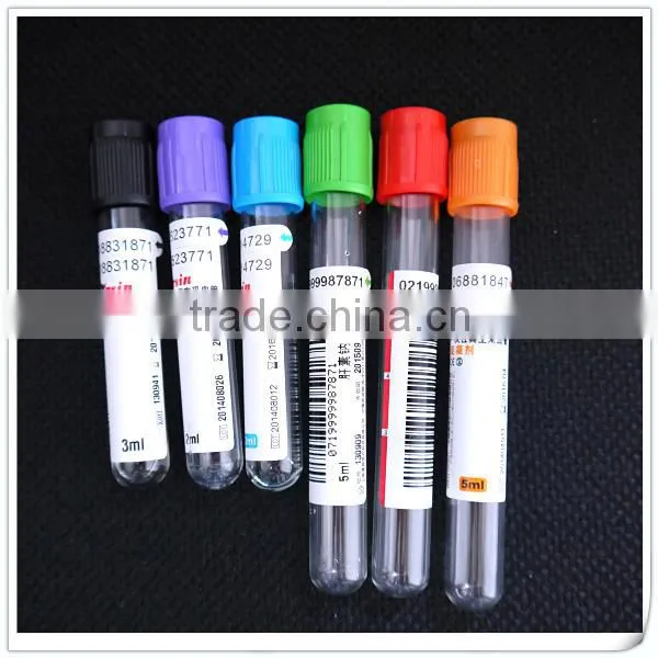 disposable medical vacuum tube