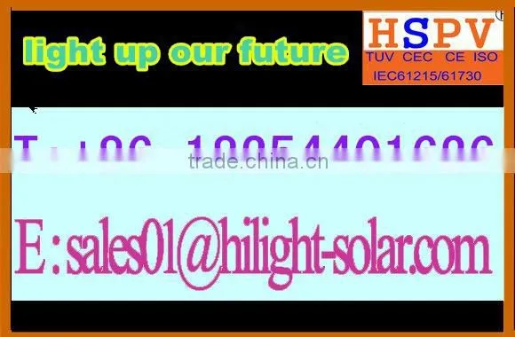 100w solaris panel with TUV,IEC,CEC,CE,ISO certificates