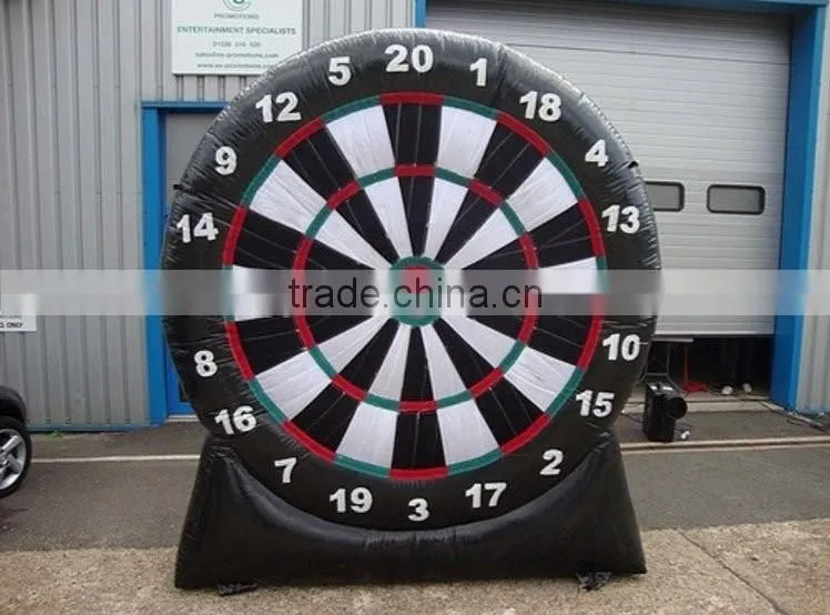 2016 Most popular sticky dart board inflatable foot darts game